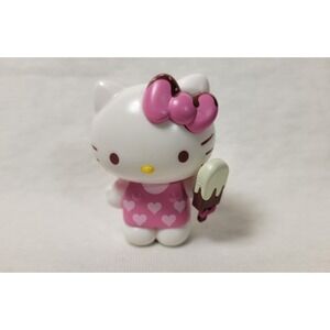 Sanrio Hello Kitty Jazwares Mini Figure Pink Heart Dress Ice Cream Sweet Treats